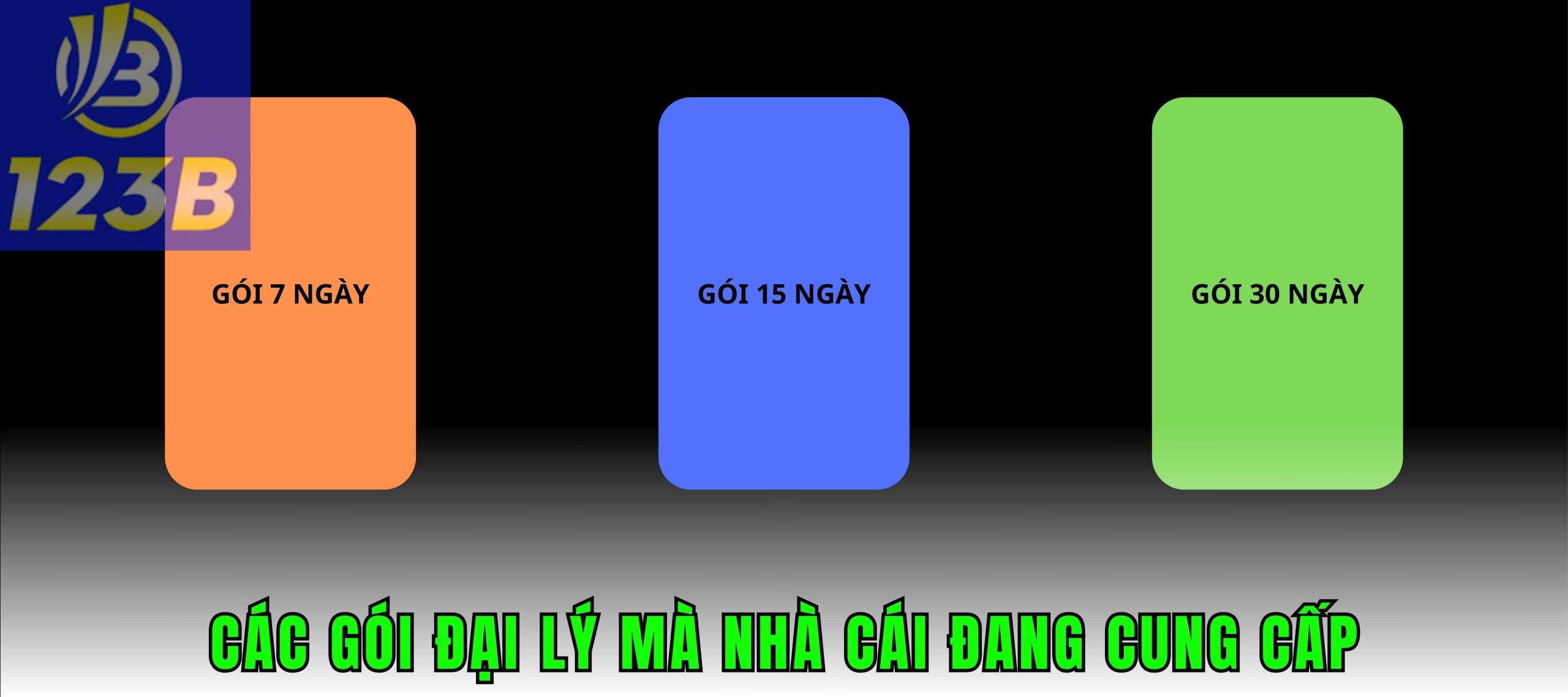 Nhà cái cung cấp gói 7 ngày, 15 ngày và 1 tháng