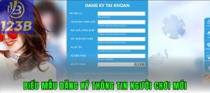 Biểu mẫu điền thông tin đăng ký tài khoản mới