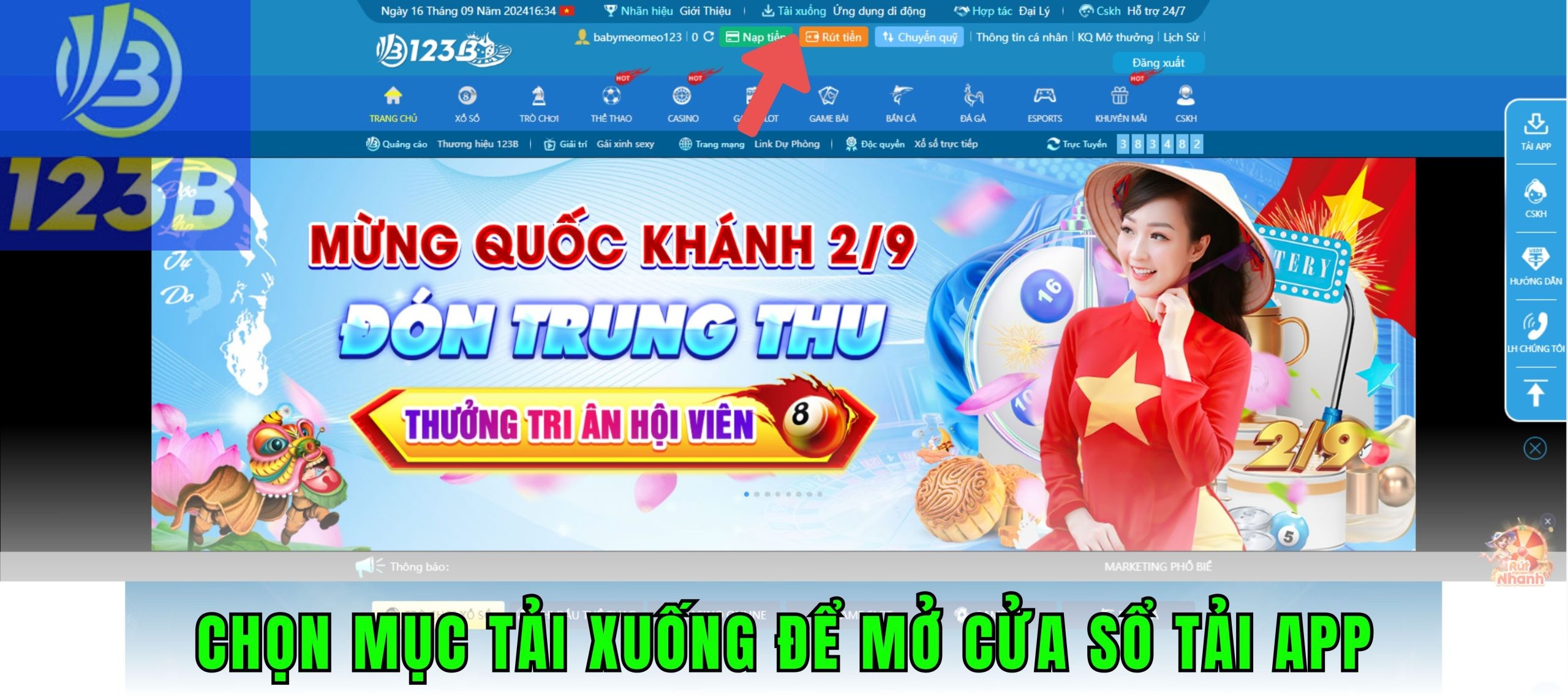 Hướng dẫn quy trình tải dành cho Android